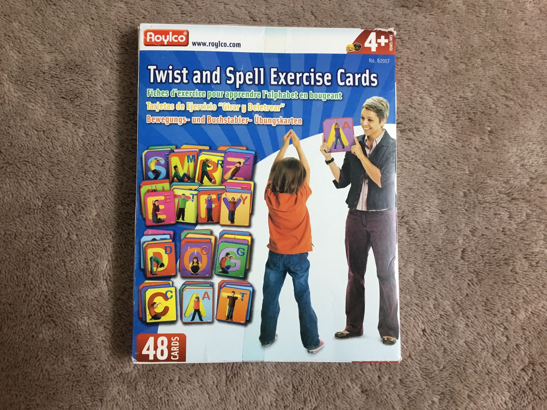 Roylco Twist and Spell Exercise Cards (48 cards)