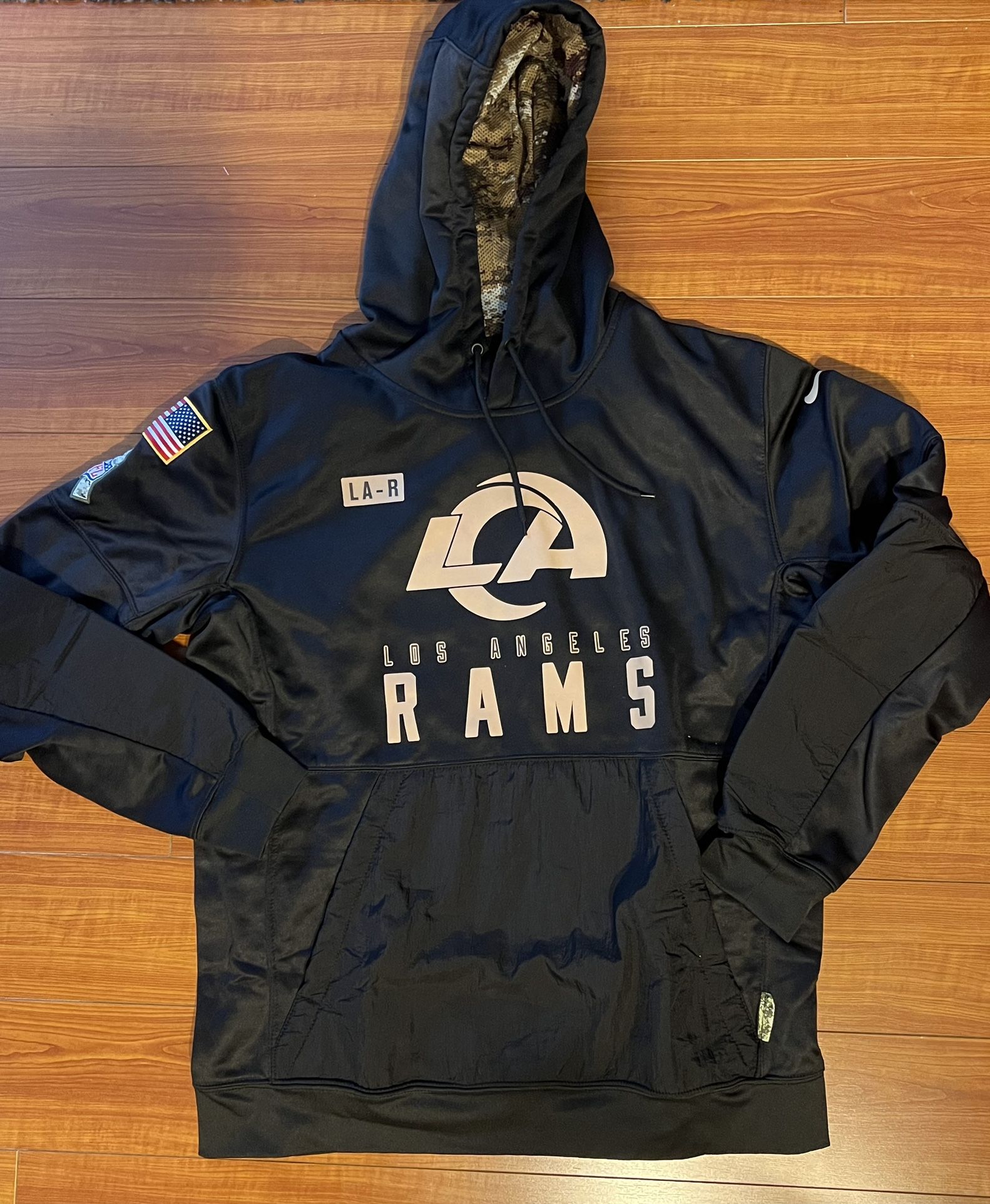 Los Angeles Rams Nike Military Hoodie (Size Medium) Mens New Adidas Bape 