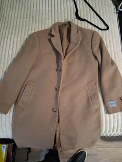 Michael Kors Camel Wool Overcoat unisex