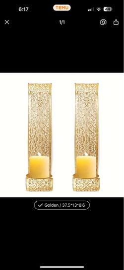 Geometric wall mounted Candle holders