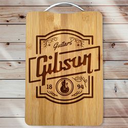 Gibson Guitars Personalized Engraved Cutting Board