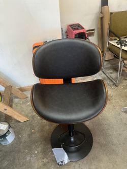 Stool  Adjustable Height Bar Stool with Contoured Back and Seat