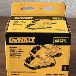 DeWalt 4AH 20v Max Batteries - 2 Pack