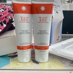Tan Towel Gradual Tanning Moisturizer On The Glow Body Brand $20 Both