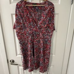 City chic Ditsy Faux Wrap