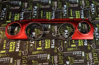 Jeep Wrangler JL Red Rubicon Cluster Trim Cover