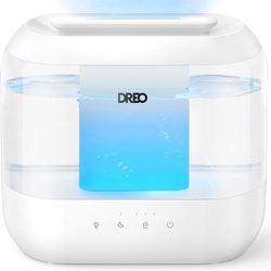 O-Humidifiers for Bedroom, 4L Top Fill for Large Room, 36H Runtime, 28 dB Quiet Supersized Cool Mist Air Humidifier for Baby Nursery, Plants, Indoor, 