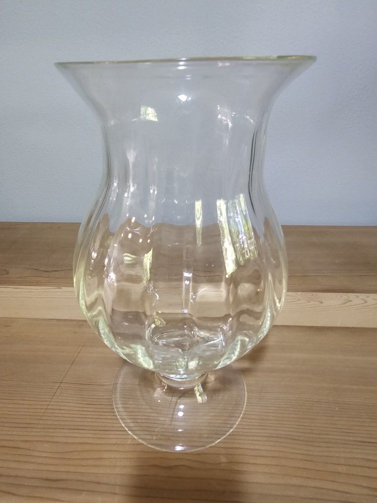 Glass Hurricsne Vase