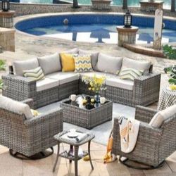 Swivel Rocking Chairs Patio Set Patio Couch Brand New In The Box Outdoor Patio Swivel Chairs 🆕🚚🆕