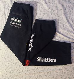 Supreme x Skittles x Polartec Sweatpants 'Black'