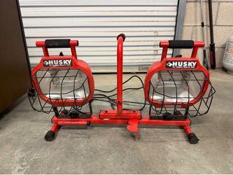 Husky 1200-Watt Dual-Head Halogen Worklight