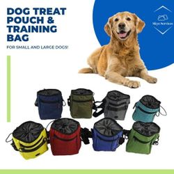 Oxford Waterproof Dog Treat Pouch, Training Bag for Small and Large Dogs