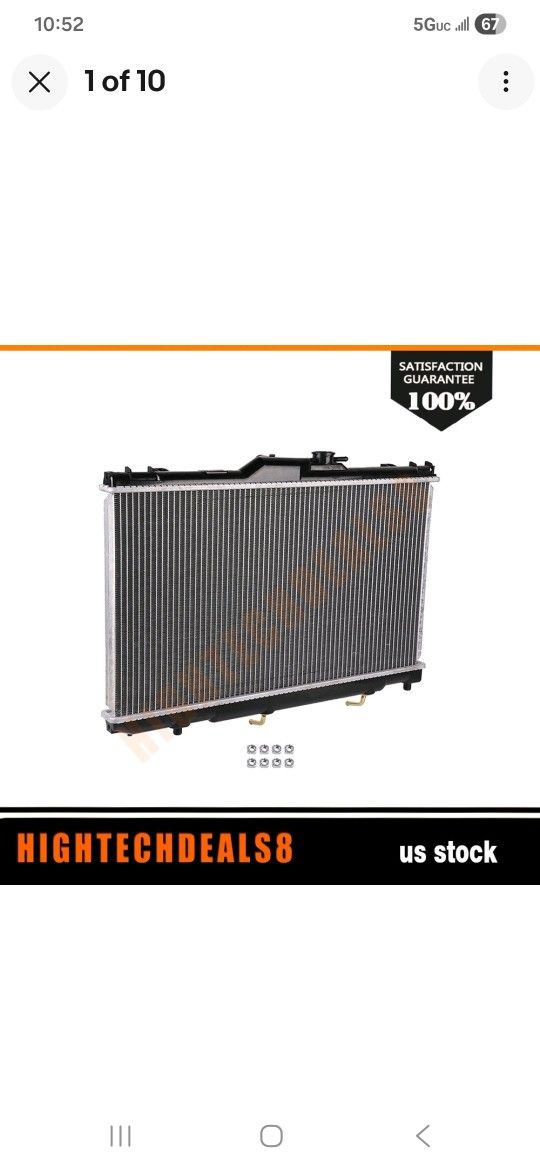 Aluminum Radiator For 1(contact info removed)-01 2002 Toyota For Corolla 2198 Replacememt 1.8L