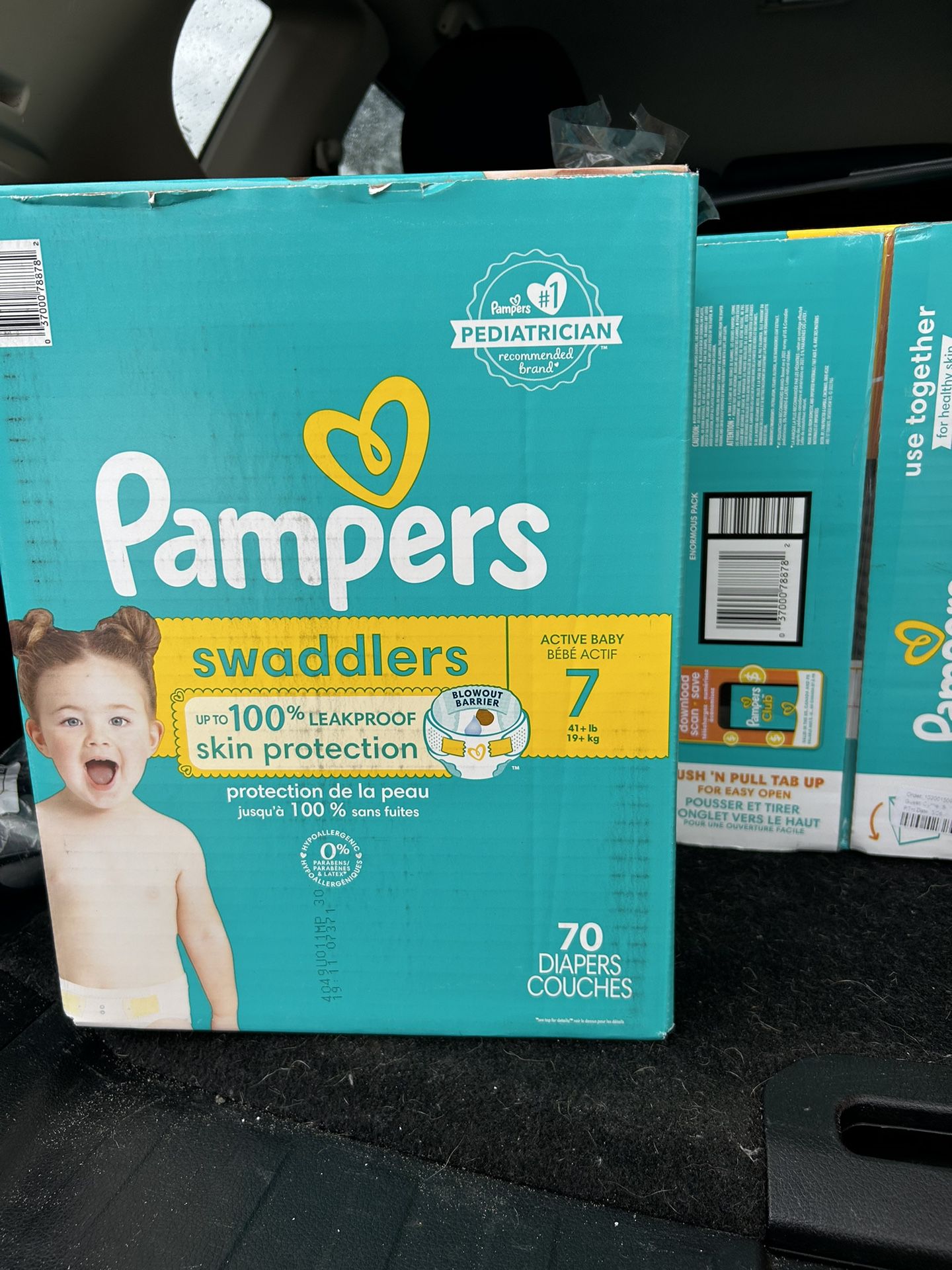 Pampers Swaddlers Active Baby Diapers Size 7 (41+ Lbs)