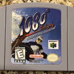 NINTENDO 64: 1080° TEN EIGHTY SNOWBOARDING