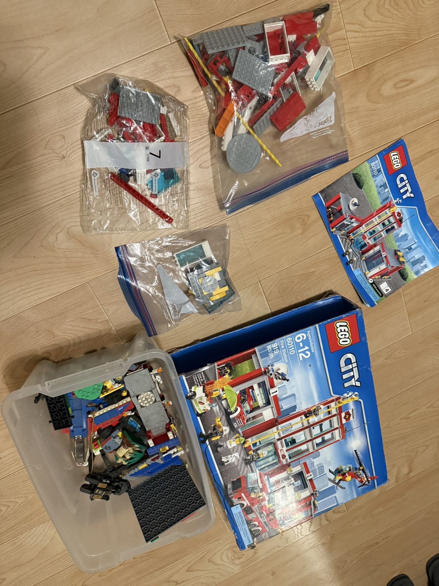 Lego City Fire Station + Bonus Legos β $80 (Whittier, CA 90606)