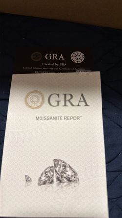 2 CT Oval Moissanite – D Color – GRA Paperwork