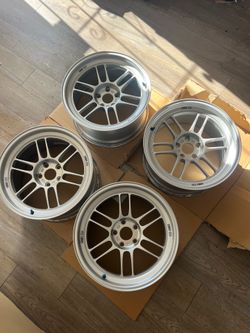 Enkei RPF1 RS Wheels Rims 18x9.5 +12 5x114.3 Evo WRX STI 370z G37 350z G35 Q50 RPF1RS Subaru