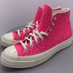 Converse Unisex 170353C Hyper Pink My Story High Top Lace Up Sneaker M11.5 W13.5
