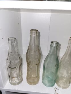 Vintage soda bottle collection