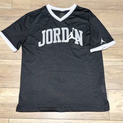 Jordan Jumpman Classic Fully Stitched Black & Gray Basketball Jersey Youth L