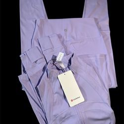 lululemon lavender define jacket & leggings set