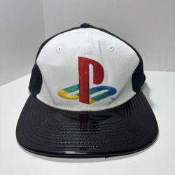 PlayStation Adjustable SNAPBACK HAT Black/White 
