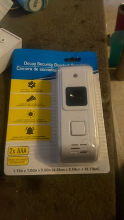 Decoy security doorbell camera