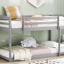 TWIN OVER TWIN BUNK BED NEW mattress Sold Separately 