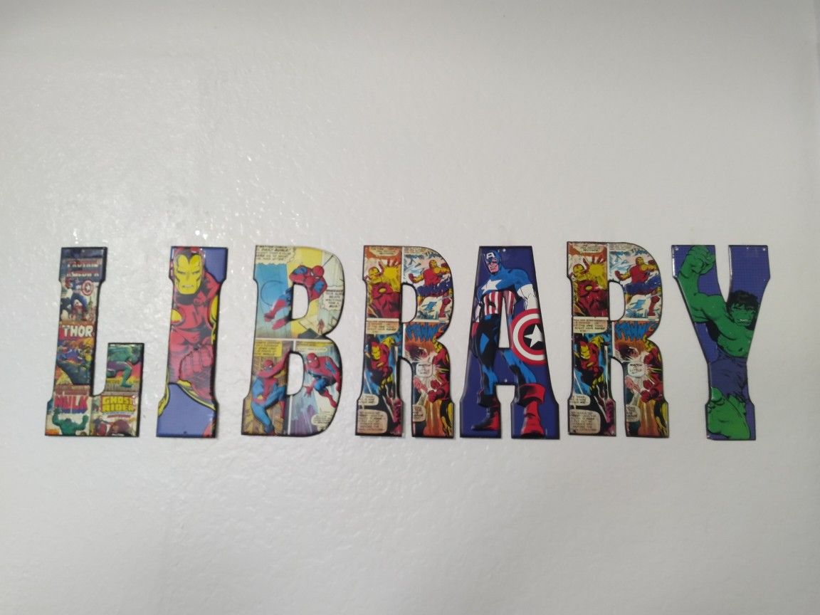 Marvel Printed Metal Letters