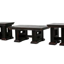 MAGNOLIA / ASPEN 3 PIECE COFFEE TABLE SET