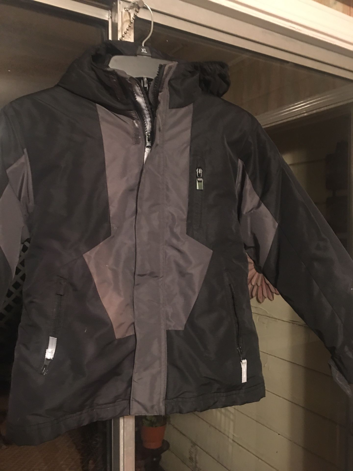 Champion S(6/7) Black Jacket. Water/wind Resistant.