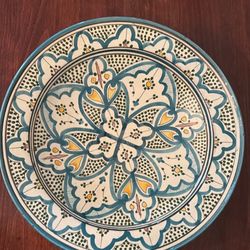 Moroccan inspired ceramic bowl