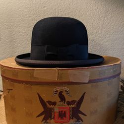 Vintage Bowl Hat - Woolf Brothers - Size 7