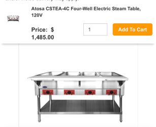 Steam table