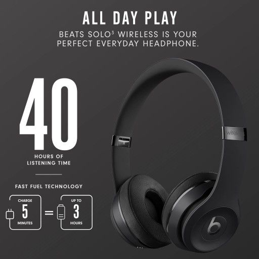 Beats Solo3 Wireless Headphones - PAY $1 Today Only 'Just Ask Us How'