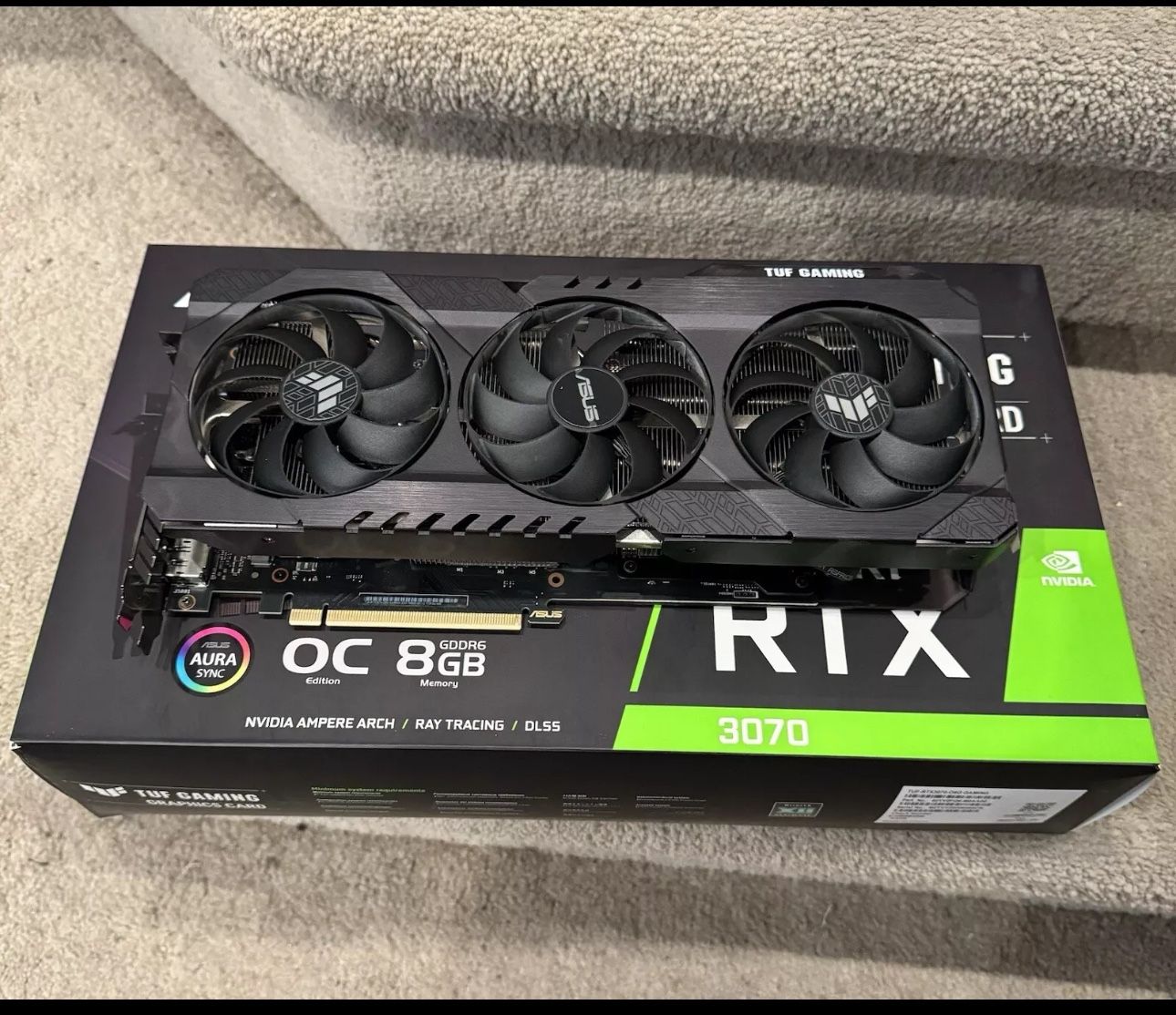 ASUS TUF GeForce RTX 3070 OC 8GB GDDR6 Graphics Card