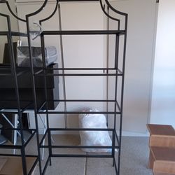 Newly Assembled Black Etegere 