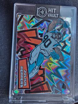 Julius Peppers Holographic Refractor Football Card