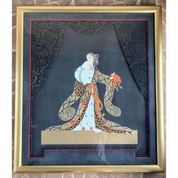 Erte Romain de Tirtoff Large Embossed Rigoletto Serigraph Signed AP Out of 50