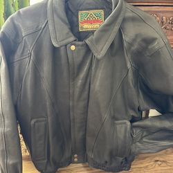 Vintage Black Leather Jacket