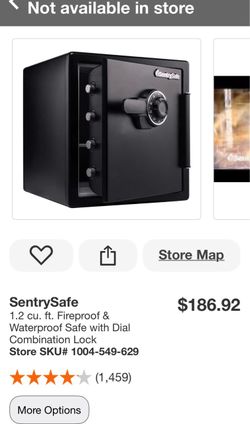 SentrySafe 1.2 Cu. Ft. Fireproof Waterproof Safe