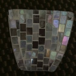 Mosaic Iridescent Candle Holder/Vase