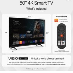 Brand New/ Never Opened VIZIO 50" Class 4K LED HDR Limited Edition Smart TV 