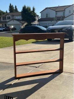 Oak Trinket Wall Shelf