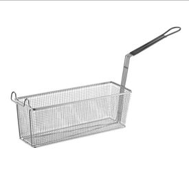 Pitco P(contact info removed) Equivalent 17 1/8" x 5 1/2" x 6 1/8" Triple Fryer Basket with Front Hook