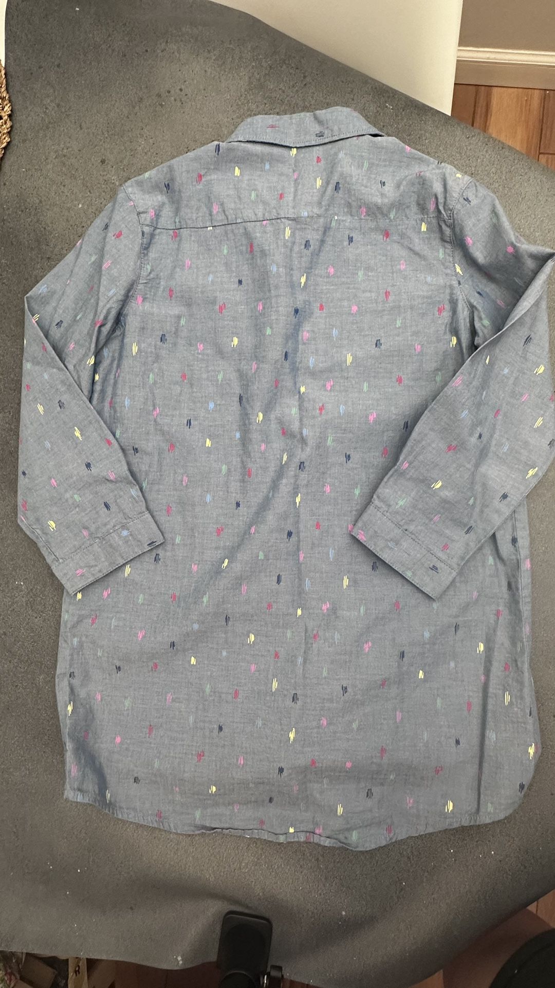 Patterned Button-Up dress