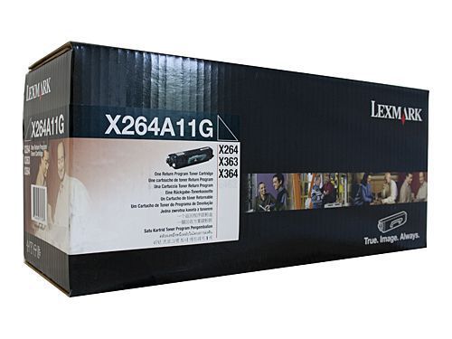 BRAND NEW Lexmark X264A11G Return Program Black Toner Cartridge ($161.47 Retail)