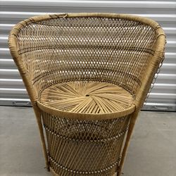 Vintage Filipino Rattan Accent Chair