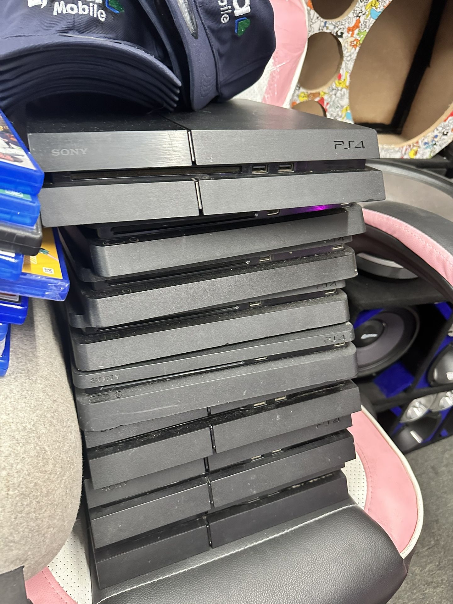 PS4. WITH CONTROLLER AND WIRES JUST $149
